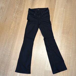 American Eagle Next level stretch low rise flare black jeans